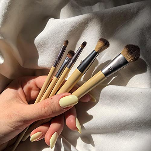 EcoTools Daily Defined Makeup Brushes for Eyes, With Beauty Cards and Storage...