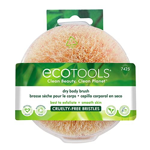 EcoTools Dry Brush, Gentle Exfoliating Scrubber For Skincare and Beauty, Pore...