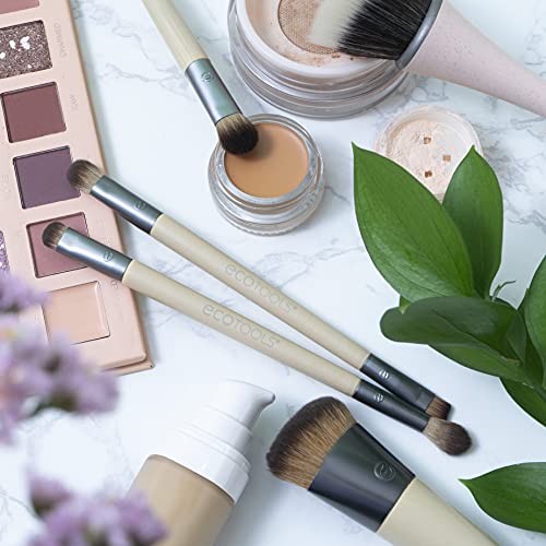 EcoTools Duo Eyeshadow Makeup Brush Set, Define Blend & Smudge, Set of 4 Brus...