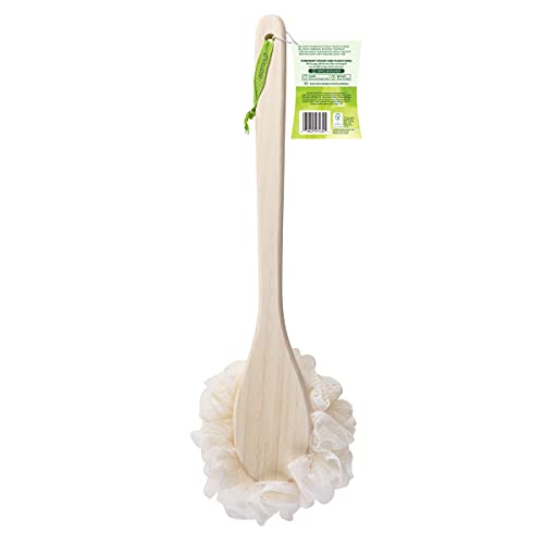 EcoTools EcoPouf Bath Brush, Shower Loofah with Ergonomic Handle, Cleans Hard...