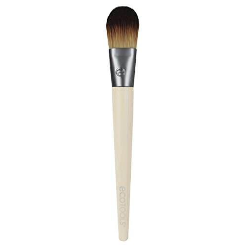 EcoTools Flat Makeup Brush for Foundation, For Liquid and Cream Foundations