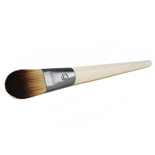 EcoTools Flat Makeup Brush for Foundation, For Liquid and Cream Foundations