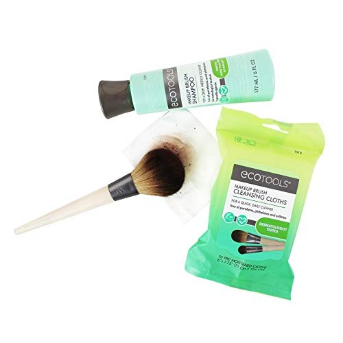 EcoTools Makeup Brush for Professional Finish, for Foundation and Pressed Powder