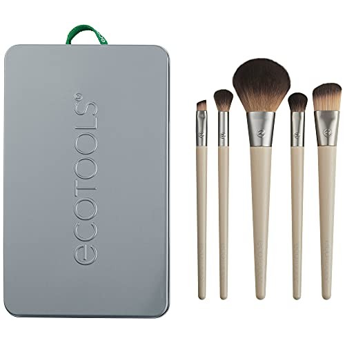 EcoTools Makeup Brush Set for Eyeshadow, Foundation, Blush, and Concealer wit...