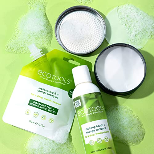 Ecotools Makeup Cleaner for Brushes, Brush and Sponge Cleansing Shampoo, 6 oz...