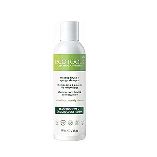 Ecotools Makeup Cleaner for Brushes, Brush and Sponge Cleansing Shampoo, 6 oz...