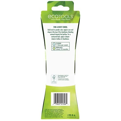 EcoTools Precision Blush Brush, Control, Contour, & Sculpt Powder or Cream Blush