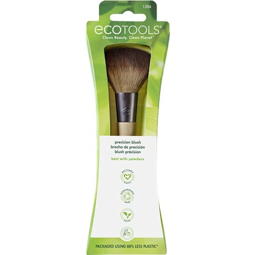 EcoTools Precision Blush Brush, Control, Contour, & Sculpt Powder or Cream Blush