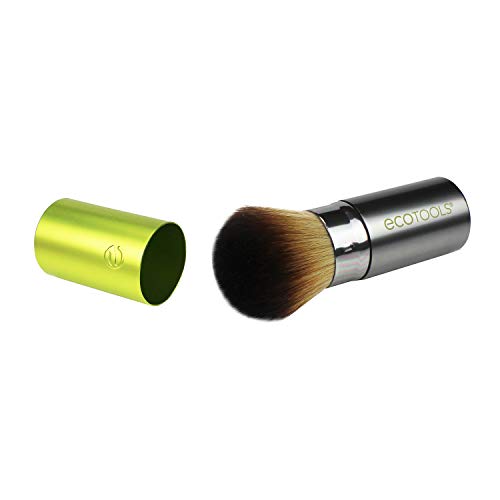 EcoTools Travel Kabuki Makeup Brush for Foundation, Blush, Bronzer, and Powde...