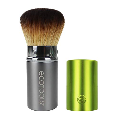 EcoTools Travel Kabuki Makeup Brush for Foundation, Blush, Bronzer, and Powde...