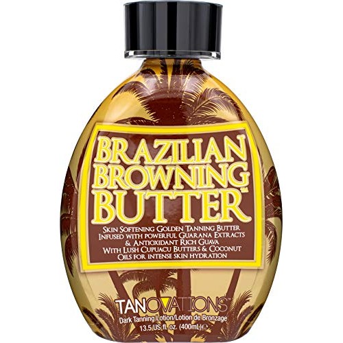Ed Hardy Brazilian Browning Butter Dark Tanning Lotion - Skin Softening Golde...