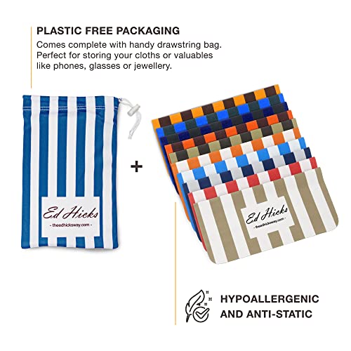 10* Ed Hicks Premium Microfiber Eyeglass Cleaning Cloths — 7" x 7" — for Clea...