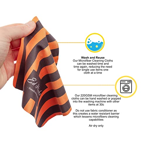 10* Ed Hicks Premium Microfiber Eyeglass Cleaning Cloths — 7" x 7" — for Clea...