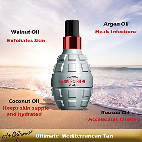 Eda Taspinar Limited Edition Mykonos Supreme Bronzing Bomb, Tanning Oil Spray...