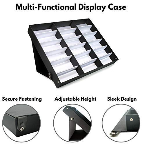 Edge I-Wear 18 pcs Sunglasses Organizer Eyewear Display Storage Case Tray D-8A