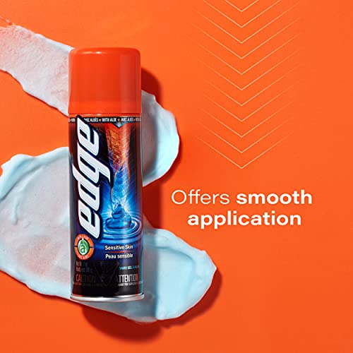 Edge Shave Gel, Sensitive Skin, 7-Ounce Cans - Pack of 3