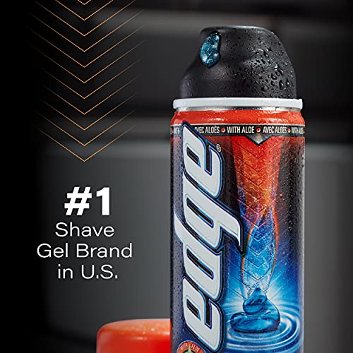 Edge Shave Gel, Sensitive Skin, 7-Ounce Cans - Pack of 3