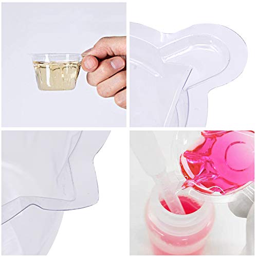 EDOBLUE 100 Pack Urine Cups - Plastic Disposable Urine Specimen Cups For Ovul...