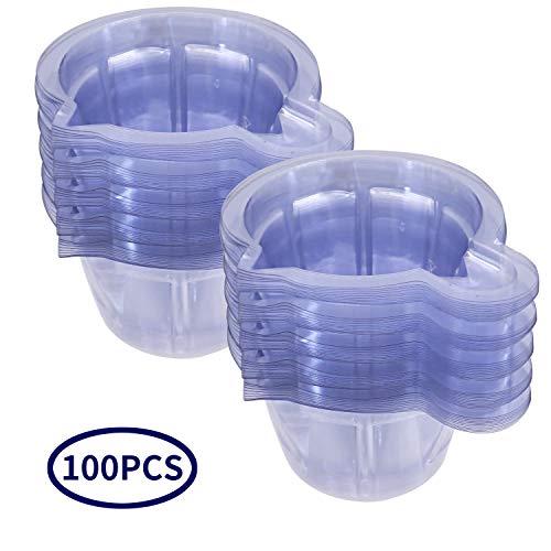 EDOBLUE 100 Pack Urine Cups - Plastic Disposable Urine Specimen Cups For Ovul...