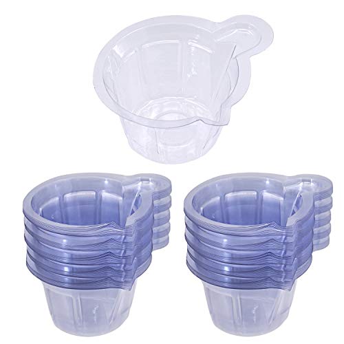 EDOBLUE 100 Pack Urine Cups - Plastic Disposable Urine Specimen Cups For Ovul...