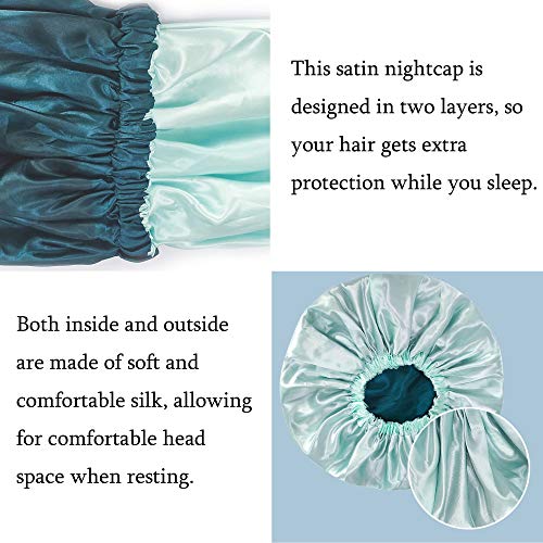 Satin Bonnet Silk Bonnet Hair Bonnet For Sleeping Satin Bonnet For Hair Bonne...