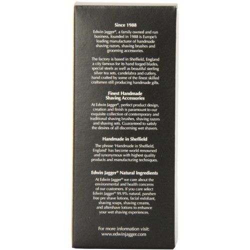 Edwin Jagger Best Badger Shaving Brush With Drip Stand, Imitation Ivory, Medium