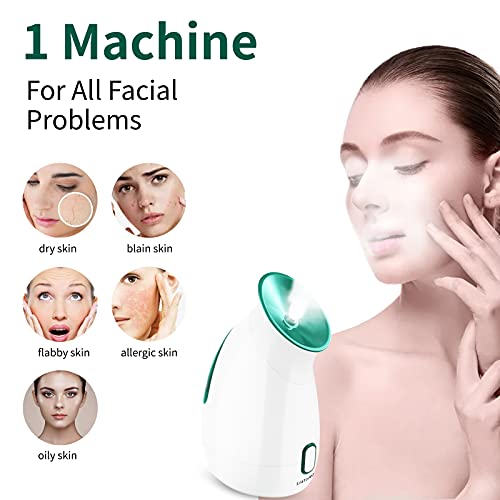 Facial Steamer, EFATOPRO Nano Ionic Face Steamer with Warm Mist, Fruit & Vege...