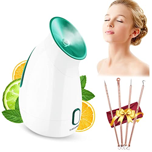 Facial Steamer, EFATOPRO Nano Ionic Face Steamer with Warm Mist, Fruit & Vege...