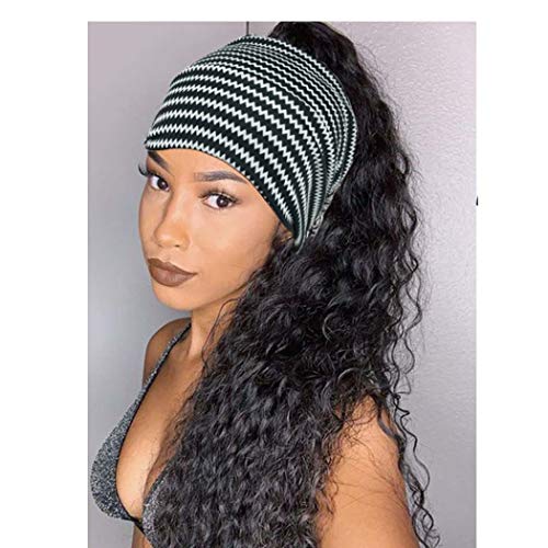 Boho Button Headband Women Wide Nurse Mask Hair Band with Button Boho Elastic...