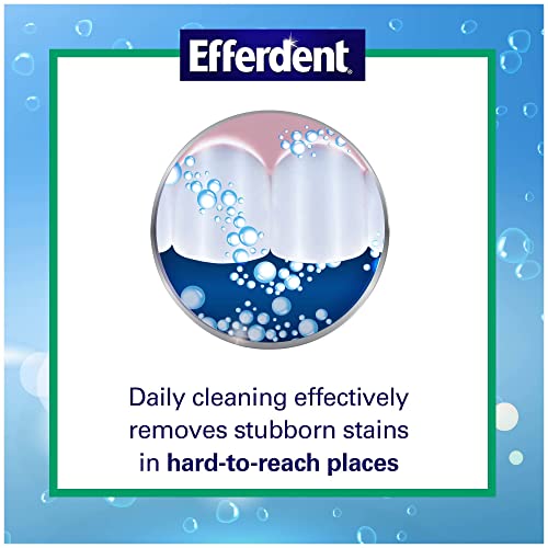Efferdent Anti-Bacterial Denture Cleanser Tablets, Mint, 90 Count