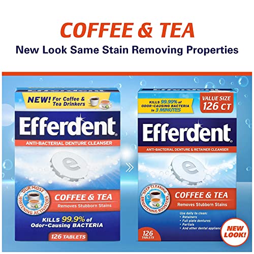 Efferdent Denture Cleanser Tablets, 126 Count