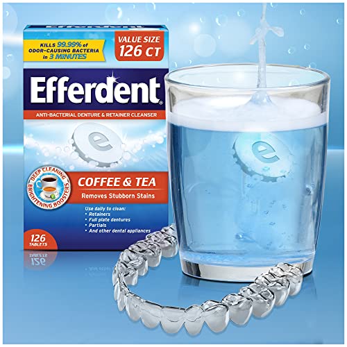 Efferdent Denture Cleanser Tablets, 126 Count