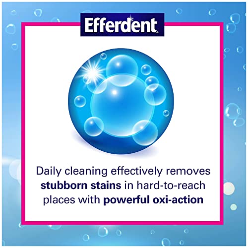 Efferdent Denture Cleanser Tablets, Complete Clean, Cleanser for Retainer and...