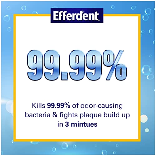 Efferdent PM Denture Cleanser Tablets, Overnight Whitening, 126 Count