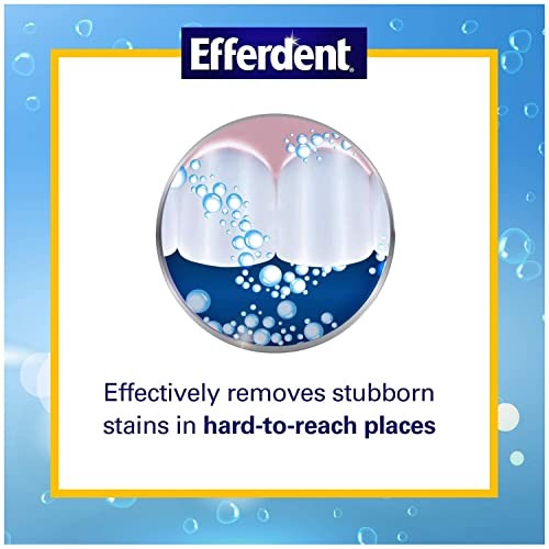 Efferdent PM Overnight Denture Cleanser Tablets Power Mint