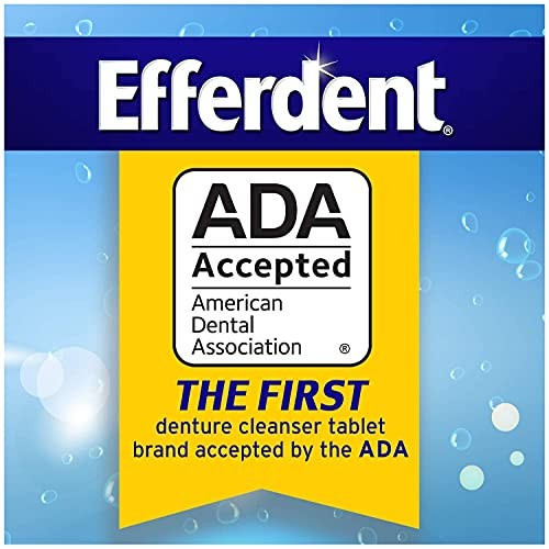 Efferdent PM Overnight Denture Cleanser Tablets Power Mint
