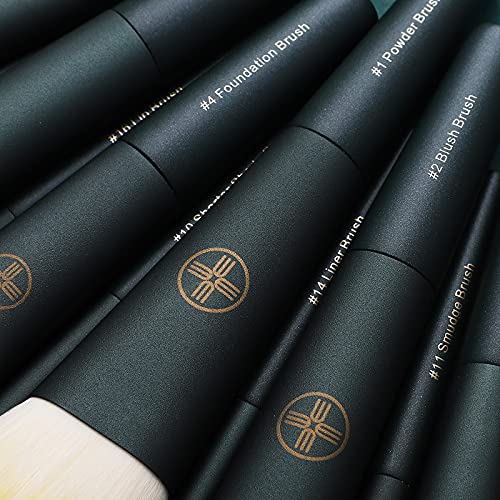 EIGSHOW Makeup Brushes 18pcs Professional Makeup Brush Travel Set with Eco Cy...