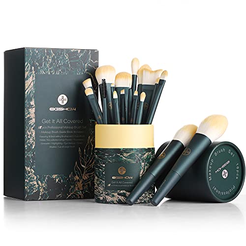 EIGSHOW Makeup Brushes 18pcs Professional Makeup Brush Travel Set with Eco Cy...