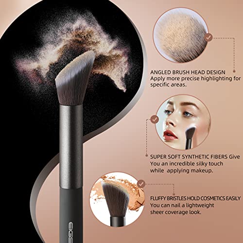 Highlighter Brush, EIGSHOW Professional Angled Highlight Diffuser Brush for C...