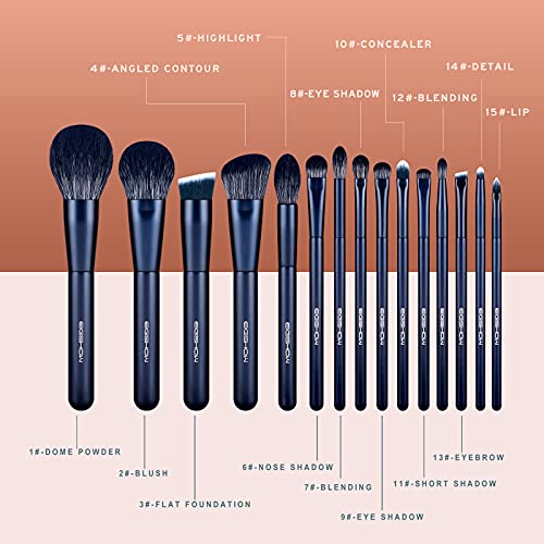Makeup Brush Set, EIGSHOW Professional Makeup Brushes Kit Foundation Powder C...
