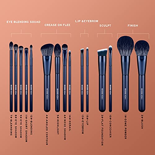 Makeup Brush Set, EIGSHOW Professional Makeup Brushes Kit Foundation Powder C...