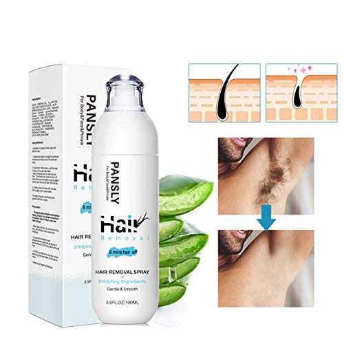Hair Removal Spray,Hair Growth Inhibitor Permanent Depilatory Armpit Beard Le...