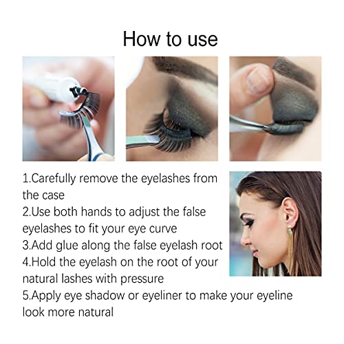 False eyelashes, 6D artificial Mink Eyelashes, Fluffy Natura mink eyelashes, ...