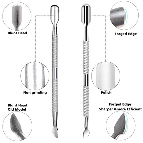 Ejiubas Cuticle Pusher Cuticle Nipper Stainless Steel Cuticle Trimmer Cuticle...