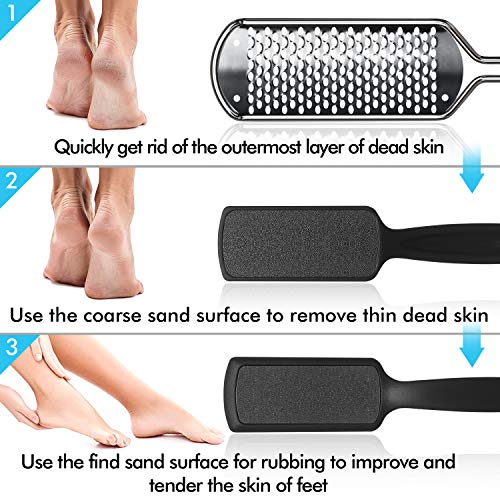 Foot Scrubber Callus Remover for Feet - Ejiubas Foot Scraper Pedicure Foot Fi...