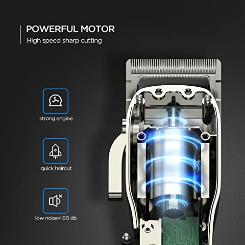 EKUZI Hair Clippers For Men Cordless Hair Trimmer Professional Haircut & Barb...