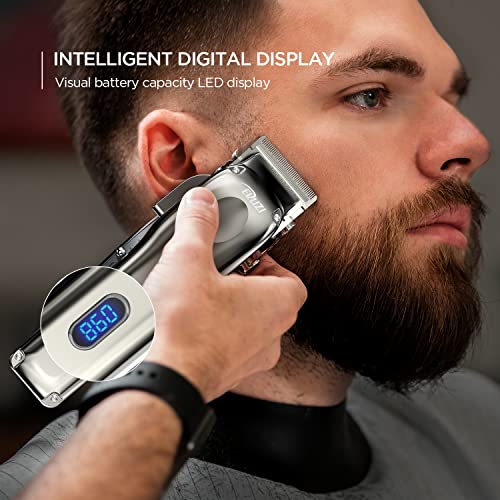 EKUZI Hair Clippers For Men Cordless Hair Trimmer Professional Haircut & Barb...
