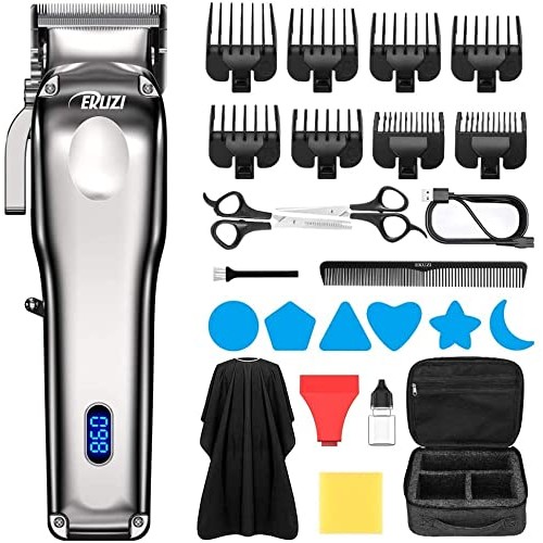 EKUZI Hair Clippers For Men Cordless Hair Trimmer Professional Haircut & Barb...