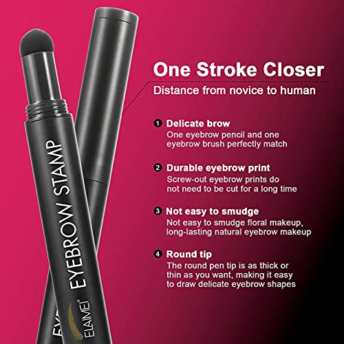 Eyebrow Stamp Stencil Kit, Eyebrow Stamp Kit, Waterproof Long Lasting Natural...