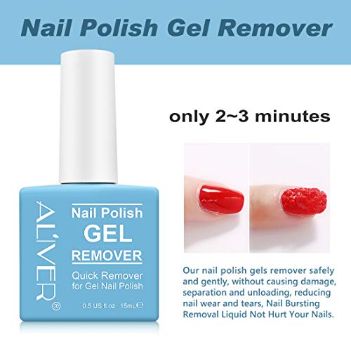 Gel Nail Polish Remover, Effective Gel Polish Remover, Quickly & Easily Remov...